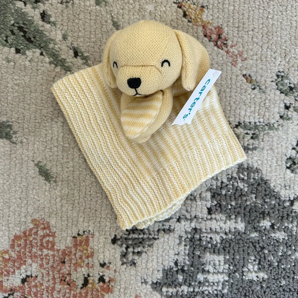 New Carter’s Baby Puppy Plush Lovey Security Blanket Stuffed Animal Dog Snuggly - Picture 7 of 8